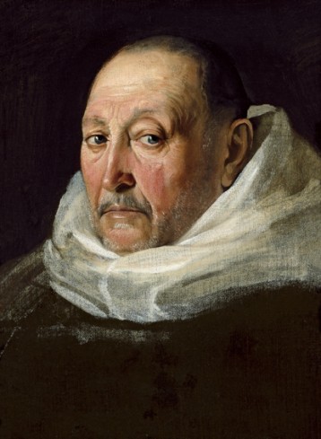 Retrato de un dominico que podría ser un autorretrato de Maíno. Óleo sobre lienzo.