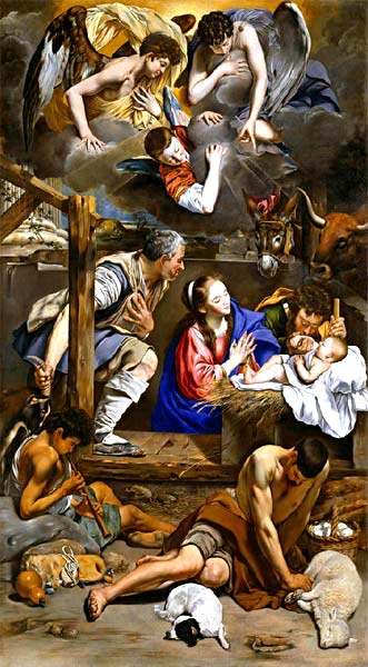 "La Adoración de los pastores". Juan Bautista Maíno (1581-1649).